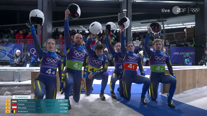 Ukrainian Lugers Showing Serious Solidarity With Vladyslav Heraskevych