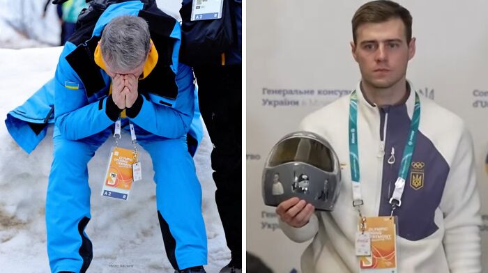 Dad Reacts After Son Gets Booted For Helmet Tribute at Olympics
