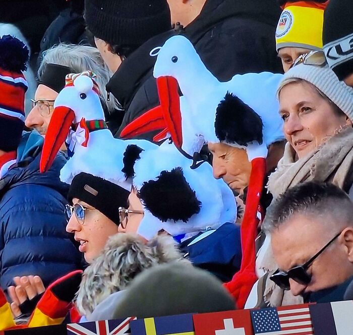 France Fans Know How To Rock Those Biathlon Hats