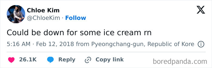 Chloe Kim Sending Tweets Mid-Olympic Trick? Yep, That Happened