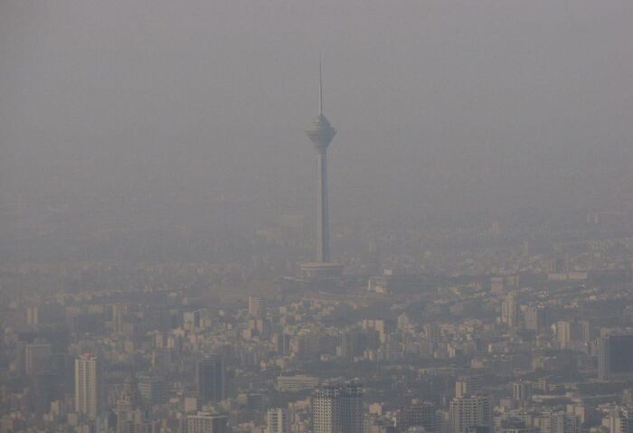Winter Smog Nightmare in Tehran, Iran