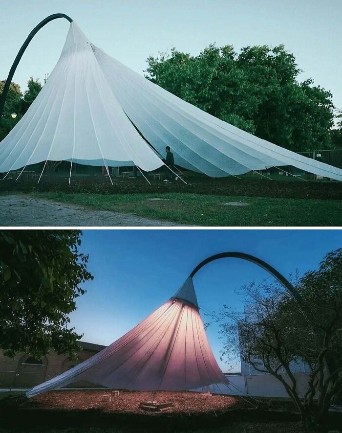 Check Out This Cool Canopy Inspired by Chinese Oil-Paper Umbrellas