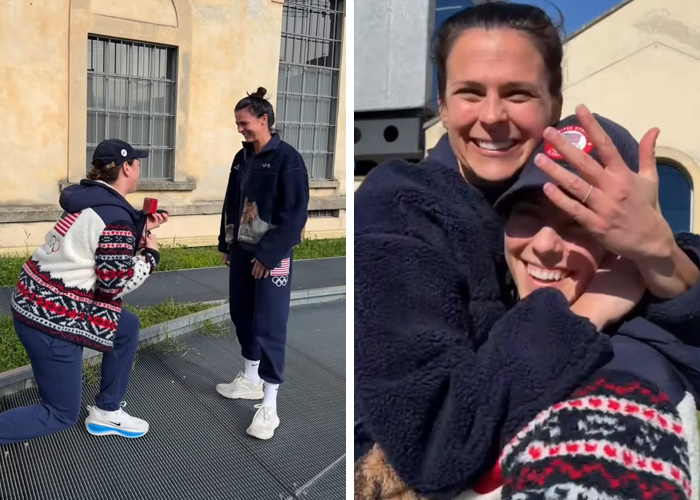 Hockey Captain Hilary Knight Pops The Question—Olympics Style