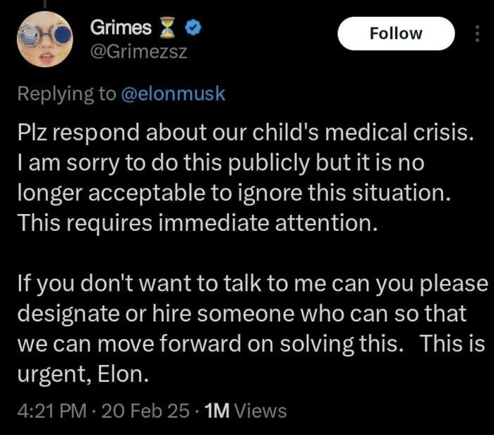 Elon’s Ex Grimes and That Wild Comment on Their Kid