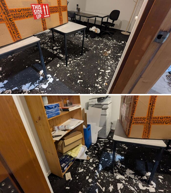 Last Day Office Party? Nah, Just Left A Mess and Booked Out