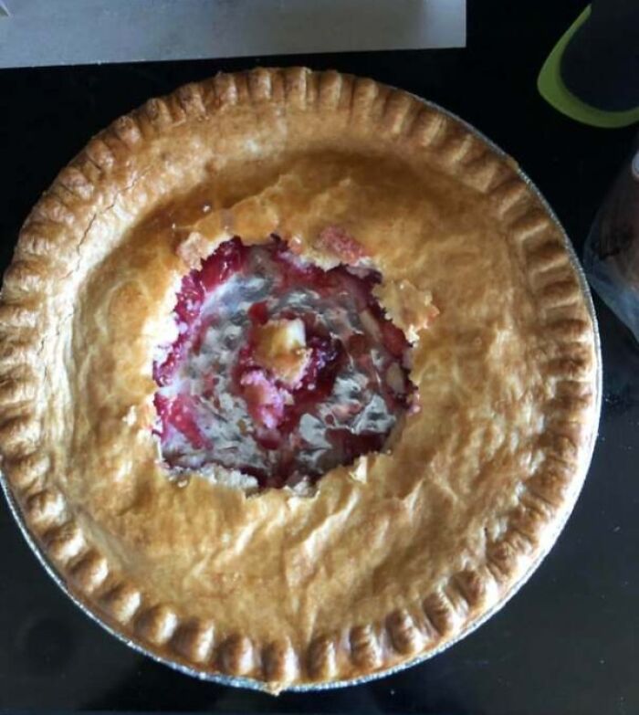 Who Eats A Pie Like This? Apparently My Wife Does. She’s Crazy.