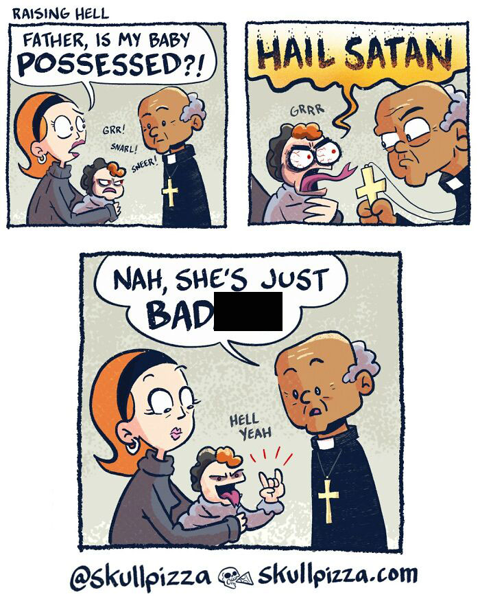 Let’s Dive Into These Hilariously Creepy Skull Pizza Comics!