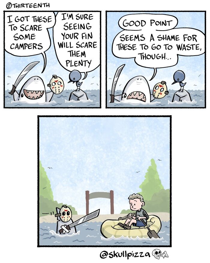 Let’s Dive Into These Hilariously Creepy Skull Pizza Comics!