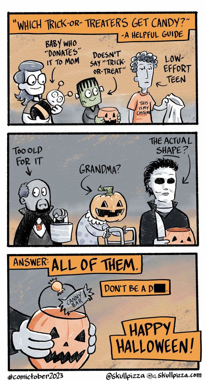 Let’s Dive Into These Hilariously Creepy Skull Pizza Comics!