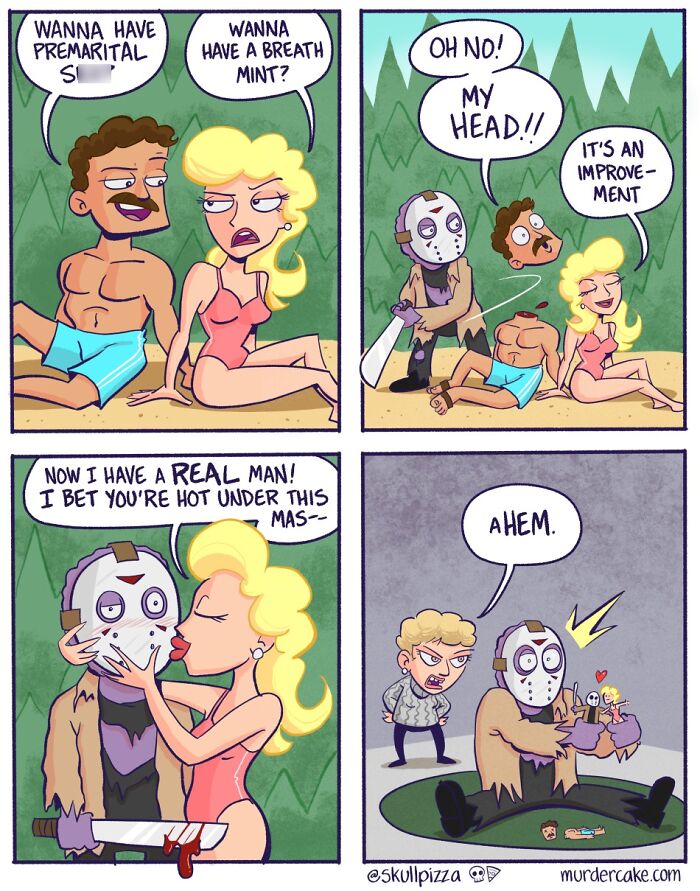Let’s Dive Into These Hilariously Creepy Skull Pizza Comics!
