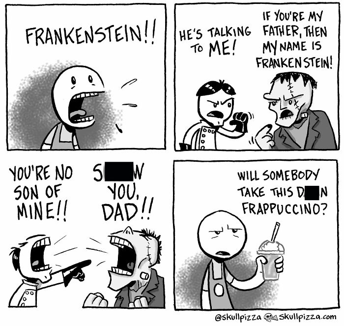 Let’s Dive Into These Hilariously Creepy Skull Pizza Comics!