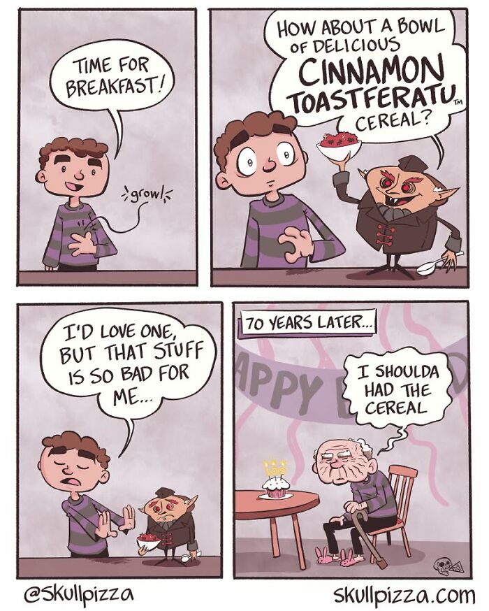 Let’s Dive Into These Hilariously Creepy Skull Pizza Comics!