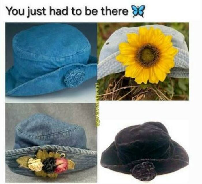 Denim Hats with Flowers—Fashion We Can't Forget