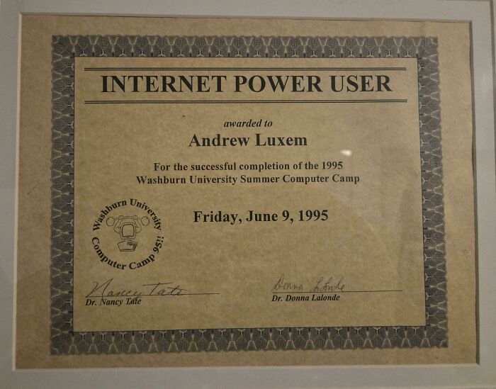 Certified 90s Internet Power User! Screech and All
