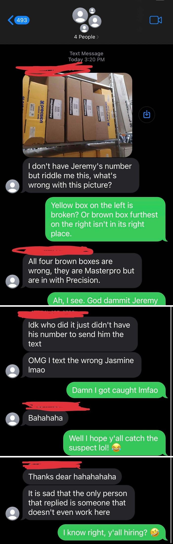 Wrong Number Joins The Work Chat By Accident