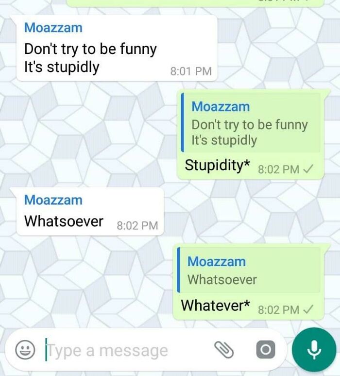 Moazzam’s Group Chat Meltdown