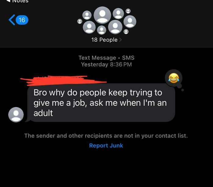 Kid Replies To Job Scam Bot In Group Chat And It’s Golden