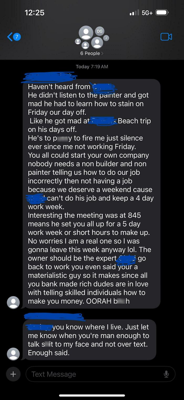 New Guy Leaves Job Site, Misses Meetings, Sends Group Chat Classic Excuses