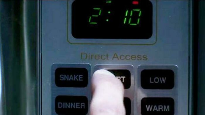 In Snakes On A Plane, The Flight Attendant Puts A Snake In The Microwave And Hits The Snake Setting. Genius?