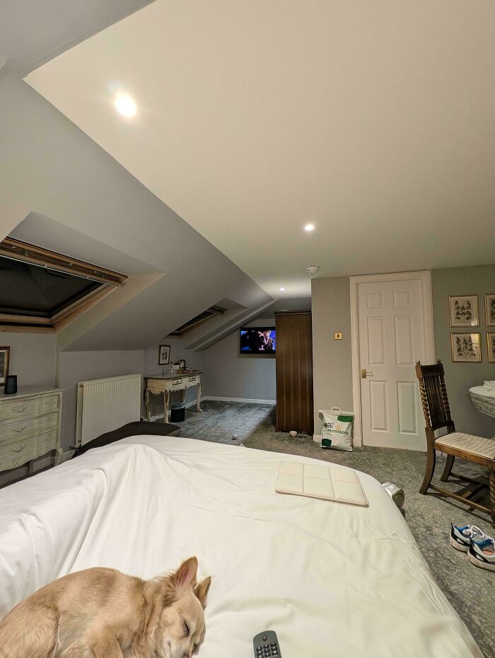 TV That’s Too Far… And Hidden By A Wardrobe?