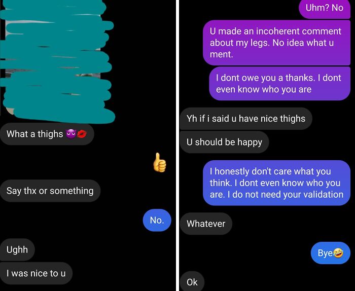 This Guy Thinks A Creepy Compliment Deserves a Thanks. Nope.