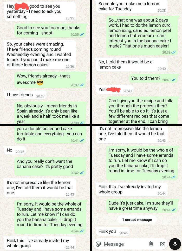 17-Year-Old Half-Brother-In-Law Tries To Buy Friends With Cake. Cake He Doesn’t Have.