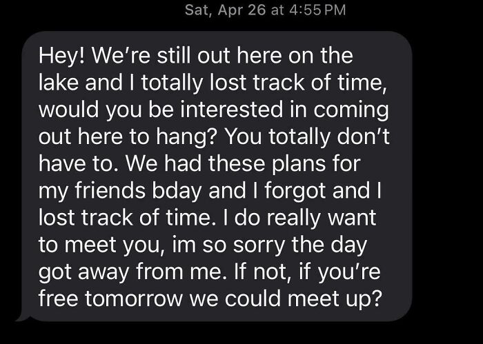 Not the Cancellation Text I’m Used To