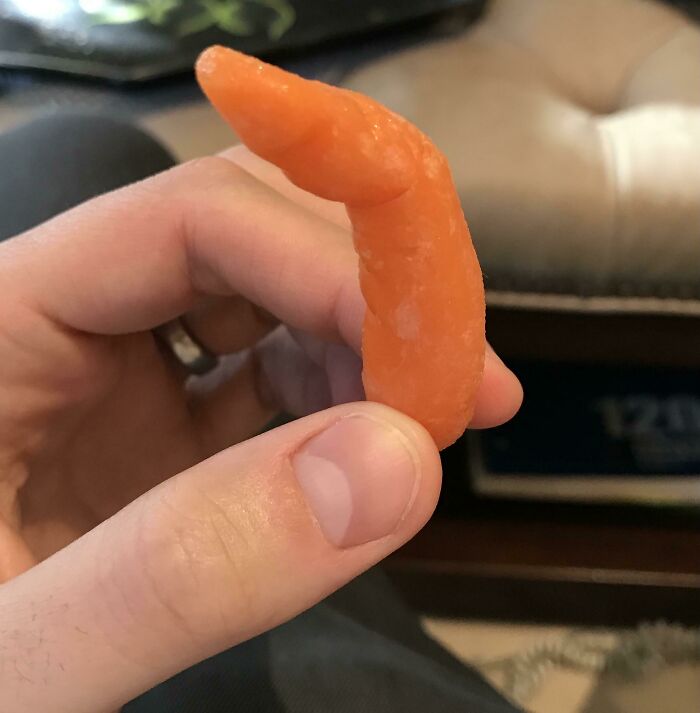 My Carrot Looks Exactly Like A Real Pointing Finger