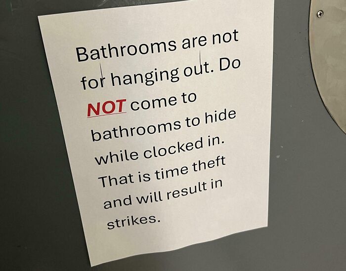 "Time Theft" - Bathroom Edition