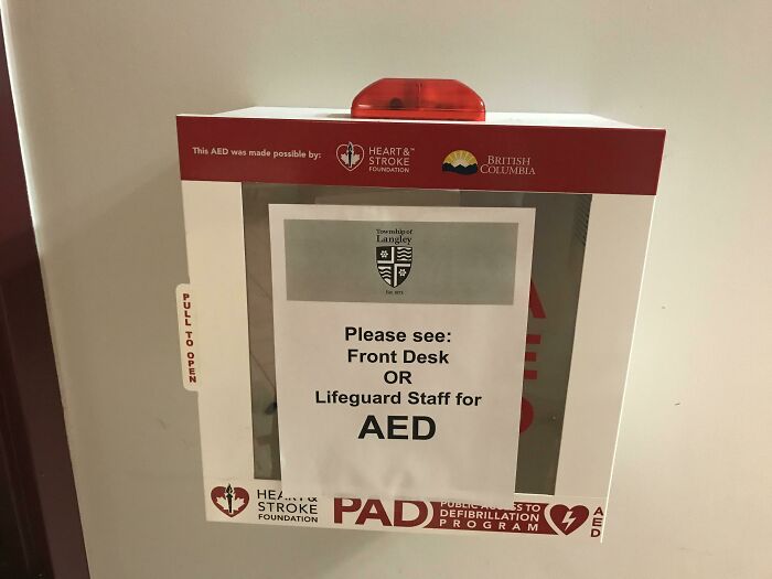 Put an AED Box Here and Make Everyone Run for It
