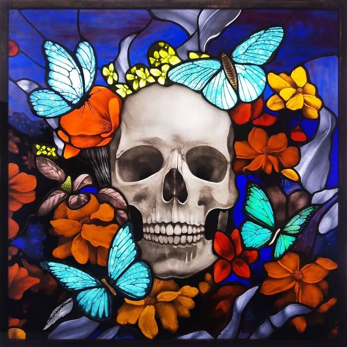 Floral Skull