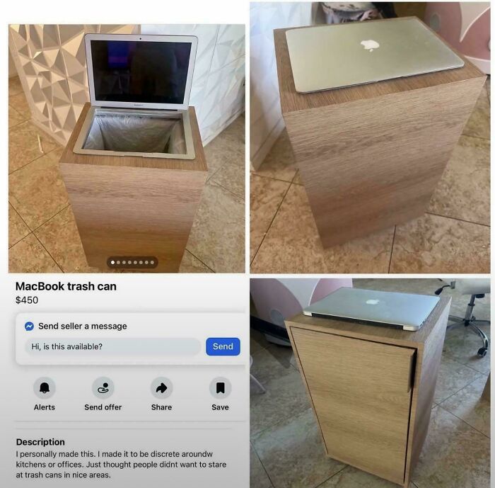 Someone Made a $450 MacBook Trash Can. Yes, Really.