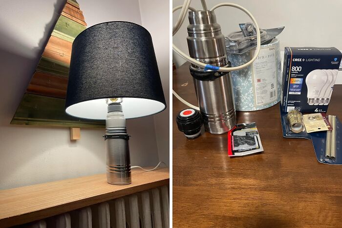 Thermos Turned Lamp—Because Why Not?