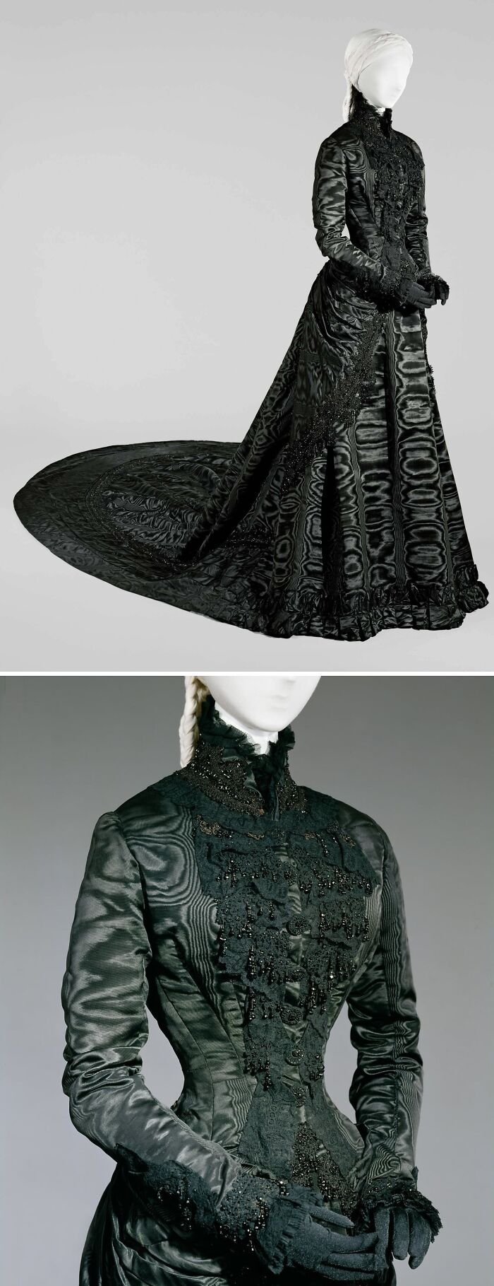 Empress Elisabeth’s (aka Sisi) Drama-Queen Black Silk Dress, Circa 1885
