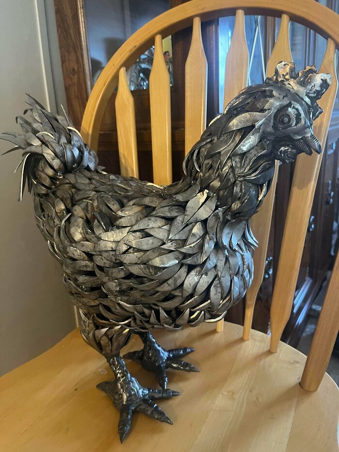 Scrap Bin Chicken - Clucky and Metallic