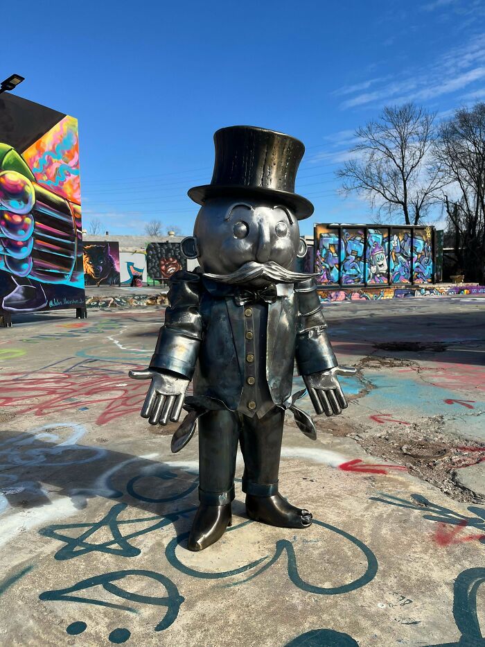 Monopoly Man in Metal - Ready to Pass Go