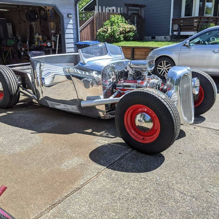 Scratch-Built Aluminum Roadster Pickup That’s All Kinds of Cool