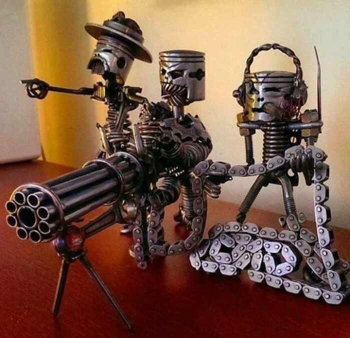 Made From Old Engine Parts - Revving Up Recycling