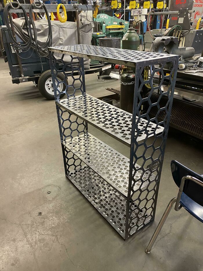 Welding Class Shelf That’s As Solid As It Looks