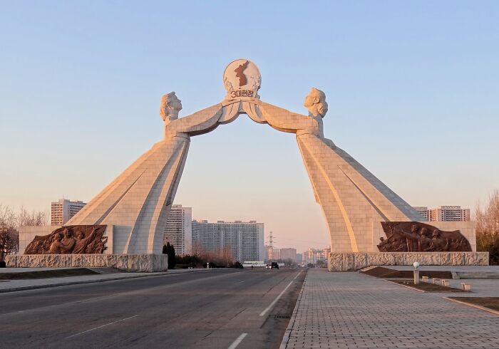 Monument to Three Charters, North Korea: Built in 2001, Gone by 2024