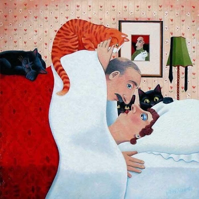 Wait, They Actually Put Cats in All This Fancy Art? Here Are 47 Totally Hilarious Classics