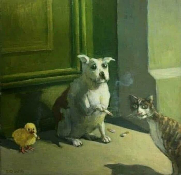 Wait, They Actually Put Cats in All This Fancy Art? Here Are 47 Totally Hilarious Classics