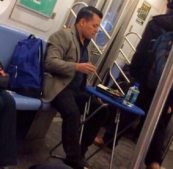 This Guy Has Subway Life Figured Out, No Joke