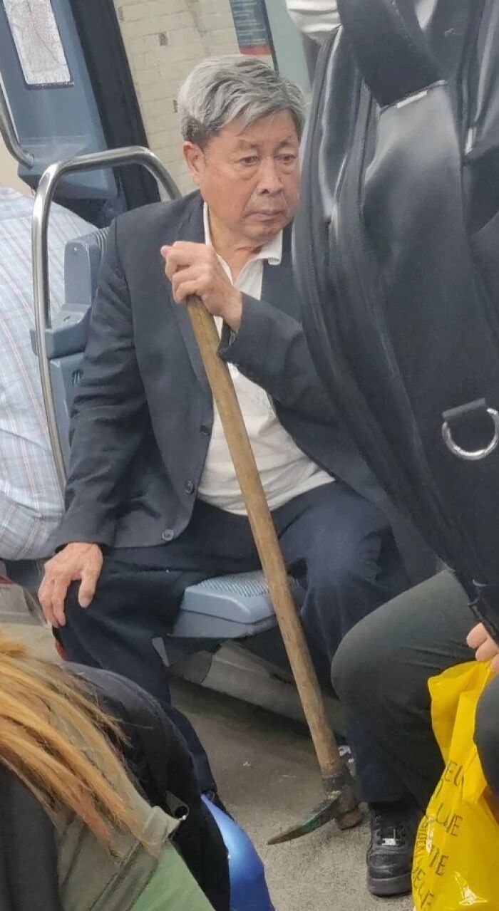 Guess Who’s Wielding A Pickaxe In The Paris Metro?