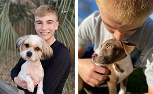 How a 14-Year-Old Boy Turned Helping Shelter Dogs Into a Full-On Hero Mission