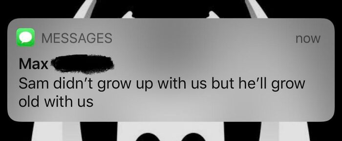 Buddy Max Sent Me The Sweetest Text After Sam Said He Wished He Grew Up With Us Too