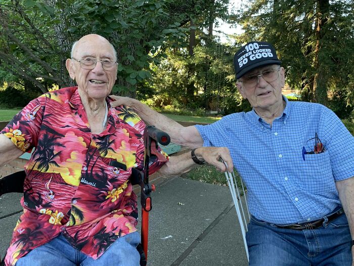 Grandpa’s 101st Birthday Bash For His 100-Year-Old Bestie Bob