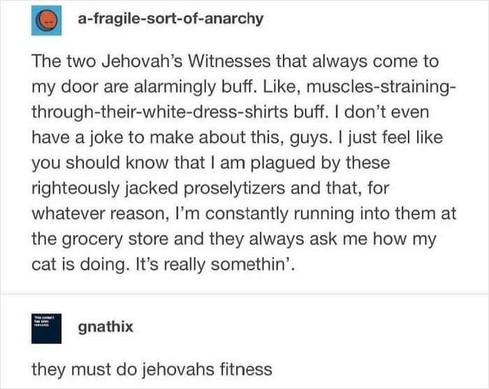 "Righteously Jacked Proselytizers"