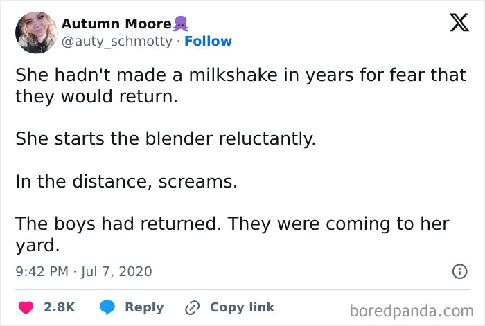 She Hadn't Made A Milkshake In Years For Fear That They Would Return