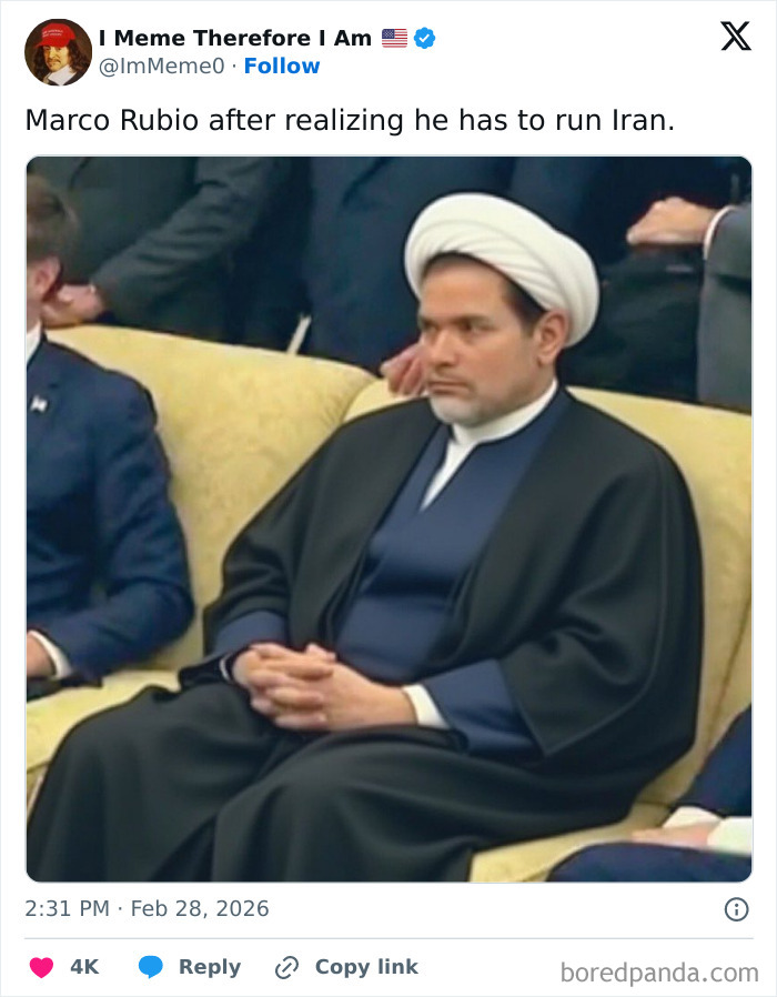 Marco Rubio Realizes He’s Running Iran Now? Oh Boy.